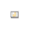Nomination – COMPOSABLE Classic LETTERS in stainless steel with 18k gold J