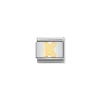 Nomination – COMPOSABLE Classic LETTERS in stainless steel with 18k gold K