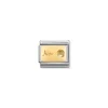 Nomination – Composable Classic MONTH STONE in steel, stones and 18k gold November CITRINE