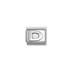Nomination – COMPOSABLE CLASSIC OXIDIZED LETTERS IN STEEL AND 925 STERLING SILVER (04_D)