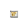 Nomination – COMPOSABLE CLASSIC MONUMENT RELIEF 2 IN STAINLESS STEEL WITH 18K GOLD (01_LOVERS HAND)