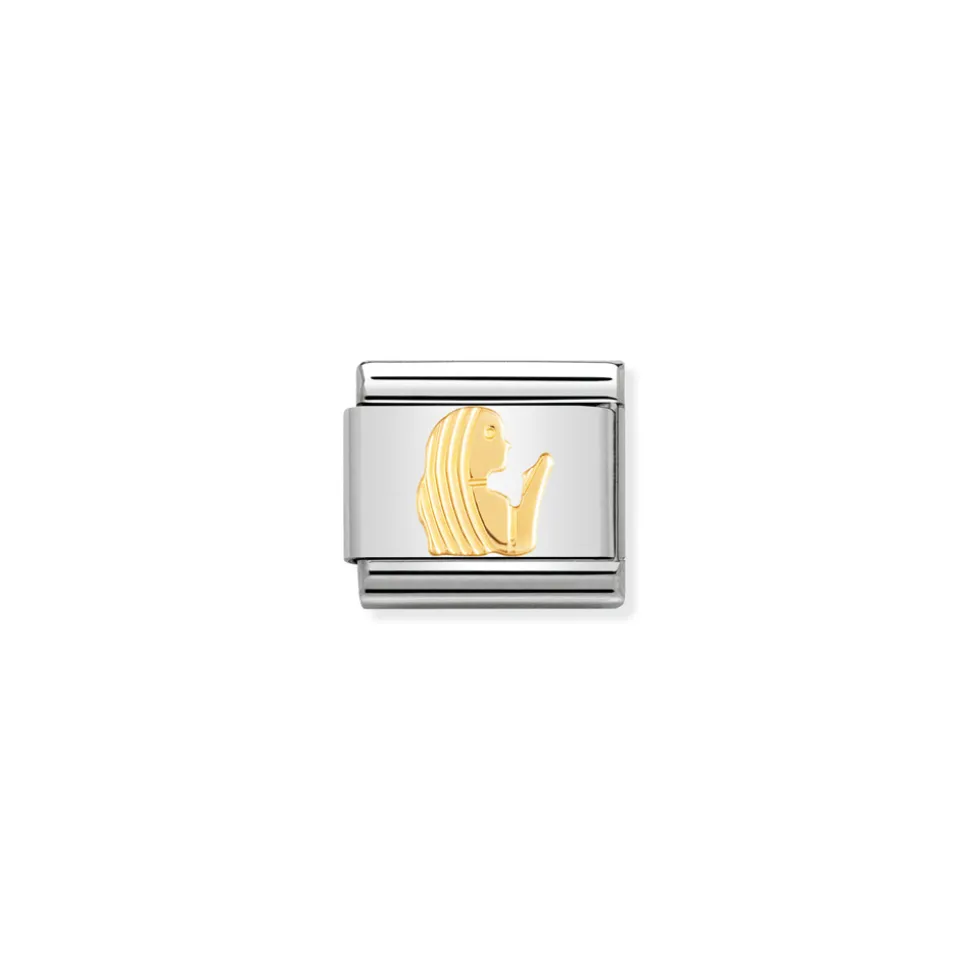 Nomination – COMPOSABLE Classic ZODIAC in stainless steel with 18k gold Virgo