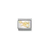 Nomination – COMPOSABLE CLASSIC MUSIC IN STAINLESS STEEL WITH 18K GOLD (06_VIOLIN)