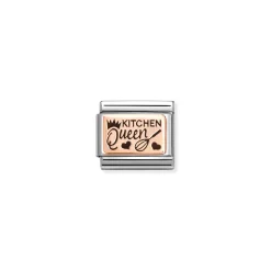Nomination – Composable Classic PLATES (IC) steel and 9k rose gold (23_Kitchen Queen)