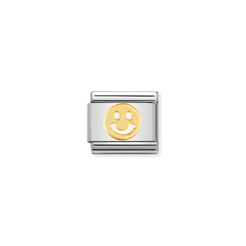 Nomination – COMPOSABLE Classic FUN in stainless steel with 18k gold Smile