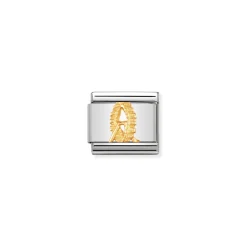 Nomination – COMPOSABLE Classic RELIEF AUSTRIA SYMBOLS in stainless steel with 18k gold Vienna Giant ferris wheel