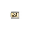 Nomination – Composable Classic PLATES (IC) in steel and 18k gold (51_Man teacher)