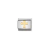 Nomination – COMPOSABLE Classic RELIGIOUS in stainless steel and 18k gold Cross