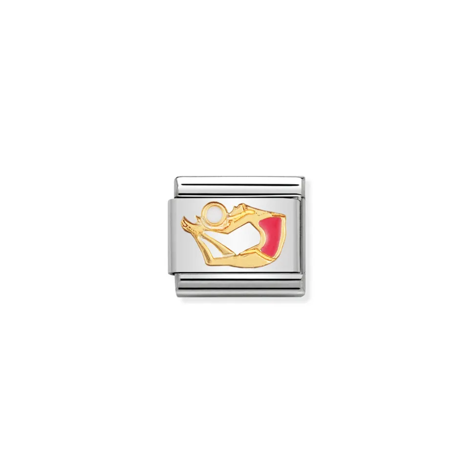 Nomination – COMPOSABLE Classic SPORTS in stainless steel with enamel and 18k gold Gymnast with ball