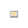 Nomination – Composable Classic SYMBOLS and steel and 18k gold Labrador Retriever