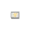 Nomination – Composable Classic SYMBOLS and steel and 18k gold Pacifier
