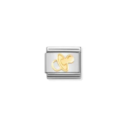 Nomination – Composable Classic SYMBOLS and steel and 18k gold Pacifier