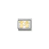 Nomination – Composable Classic SYMBOLS and steel and 18k gold Sisters