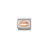 Nomination – Composable Classic Symbols in stainless steel with 9k rose gold and CZ Ring