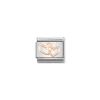Nomination – Composable Classic SYMBOLS steel and 9k rose gold Linked hearts