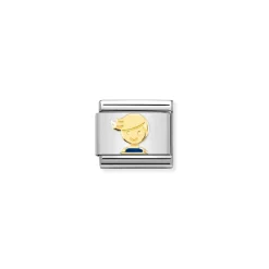 Nomination – Composable Classic SYMBOLS steel, enamel and 18k gold Light Blue Boy