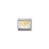 Nomination – COMPOSABLE Classic GOOD LUCK in stainless steel with 18k gold (03_Diamond)