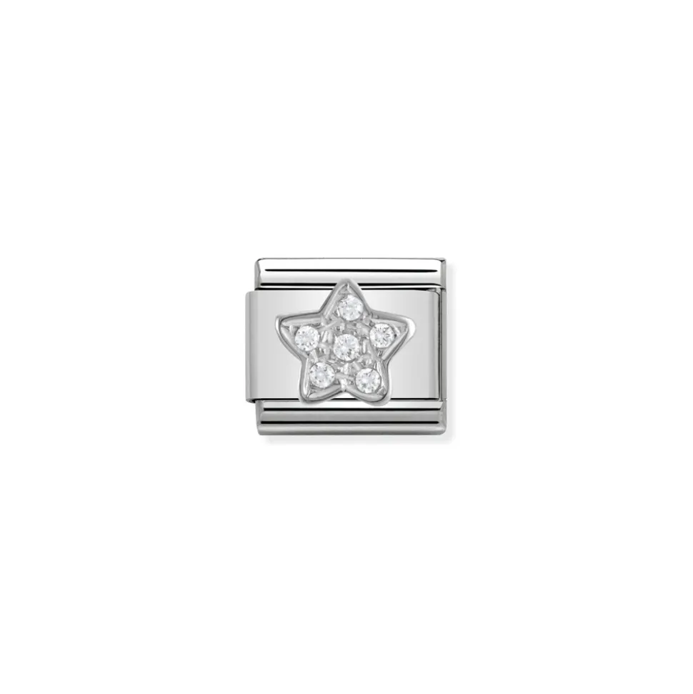 Nomination – Composable CL SYMBOLS steel , Cubic zirconia and 925 sterling silver Star