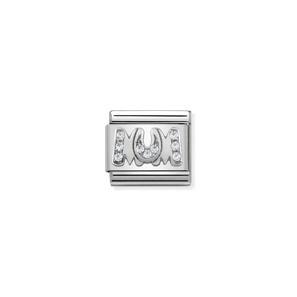 Nomination – Composable CL PAVE steel, Cub. zirconia and 925 sterling silver MUM