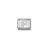 Nomination – Composable Classic ALPHABETH stainless steel, Cub. zirc and 925 sterling silver P