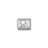 Nomination – Composable Classic ALPHABETH stainless steel, Cub. zirc and 925 sterling silver Q