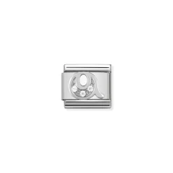 Nomination – Composable Classic ALPHABETH stainless steel, Cub. zirc and 925 sterling silver Q