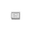 Nomination – Composable Classic ALPHABETH stainless steel, Cub. zirc and 925 sterling silver R