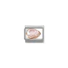 Nomination – COMPOSABLE CLASSIC CZ, FACETED RIGHT DROP IN STEEL AND 9K ROSE GOLD (003_PINK)