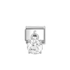 Nomination – Composable Classic CHARMS CUBIC ZIRCONIA steel, 925 sterling silver (09_White round)