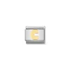 Nomination – COMPOSABLE Classic LETTERS in stainless steel with 18k gold C