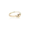 Noën- ring- Økologisk gull med diamant-Drop