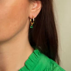 Nora Mørk by Gulldia – Øreringer i forgylt sølv – 15 mm