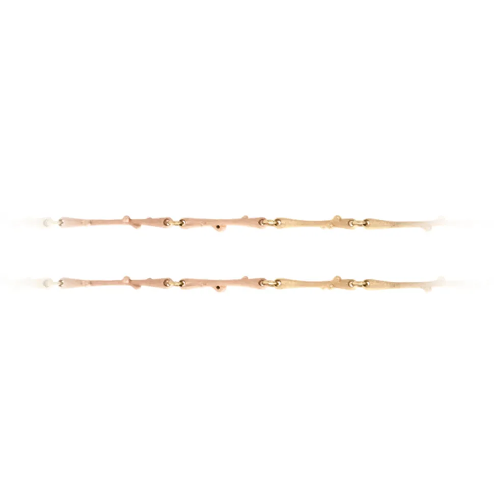 OLE LYNGGAARD COPENHAGEN – Nature Collier i gull med 0,04 ct diamanter – 42 cm