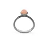 OLE LYNGGAARD COPENHAGEN – Lotus ring nr. 0 i sølv med blush månestein