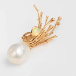 OLE LYNGGAARD COPENHAGEN – BoHo – Earclip stor i 18k gult gull med diamanter
