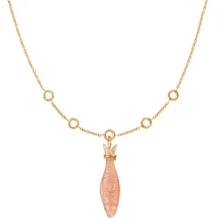 OLE LYNGGAARD COPENHAGEN – Young Fish Collier – Ankerkjede i 18k gult gull, 40-45cm
