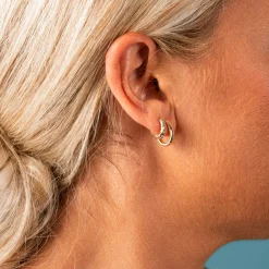 PAN Jewelry – Øreringer i forgylt sølv – 14 mm
