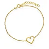 Pan Jewelry Classic – Armbånd i forgylt sølv med åpent hjerte