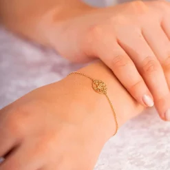 Pan Jewelry Classic – Armbånd i forgylt sølv med livets tre