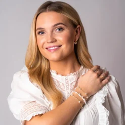 PAN Jewelry Classic – Celia armbånd i forgylt sølv med ferskvannsperler