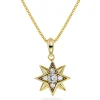 PAN Jewelry Classic – Halssmykke i forgylt sølv – stjerne
