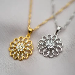 PAN Jewelry Classic – Halssmykke 925 sølv- Blomst