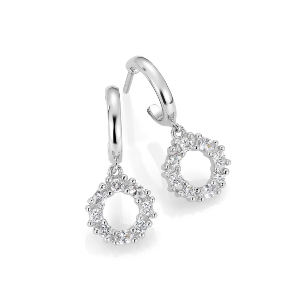 PAN Jewelry Classic – Stine øreringer i sølv med zirkonia