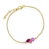 Pan Jewelry Glam – Armbånd i forgylt sølv med rosa toner