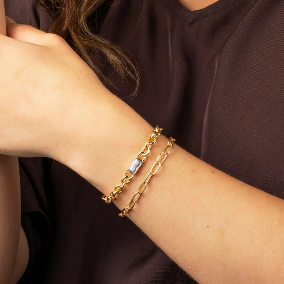 Pan Jewelry Trend – Nora armbånd i forgylt sølv med zirkonia