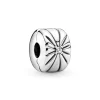 Pandora – Sparkling Sunburst klemmecharm – Charm i sølv