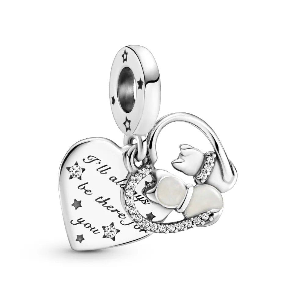 Pandora – Cats & Hearts Dangle Charm