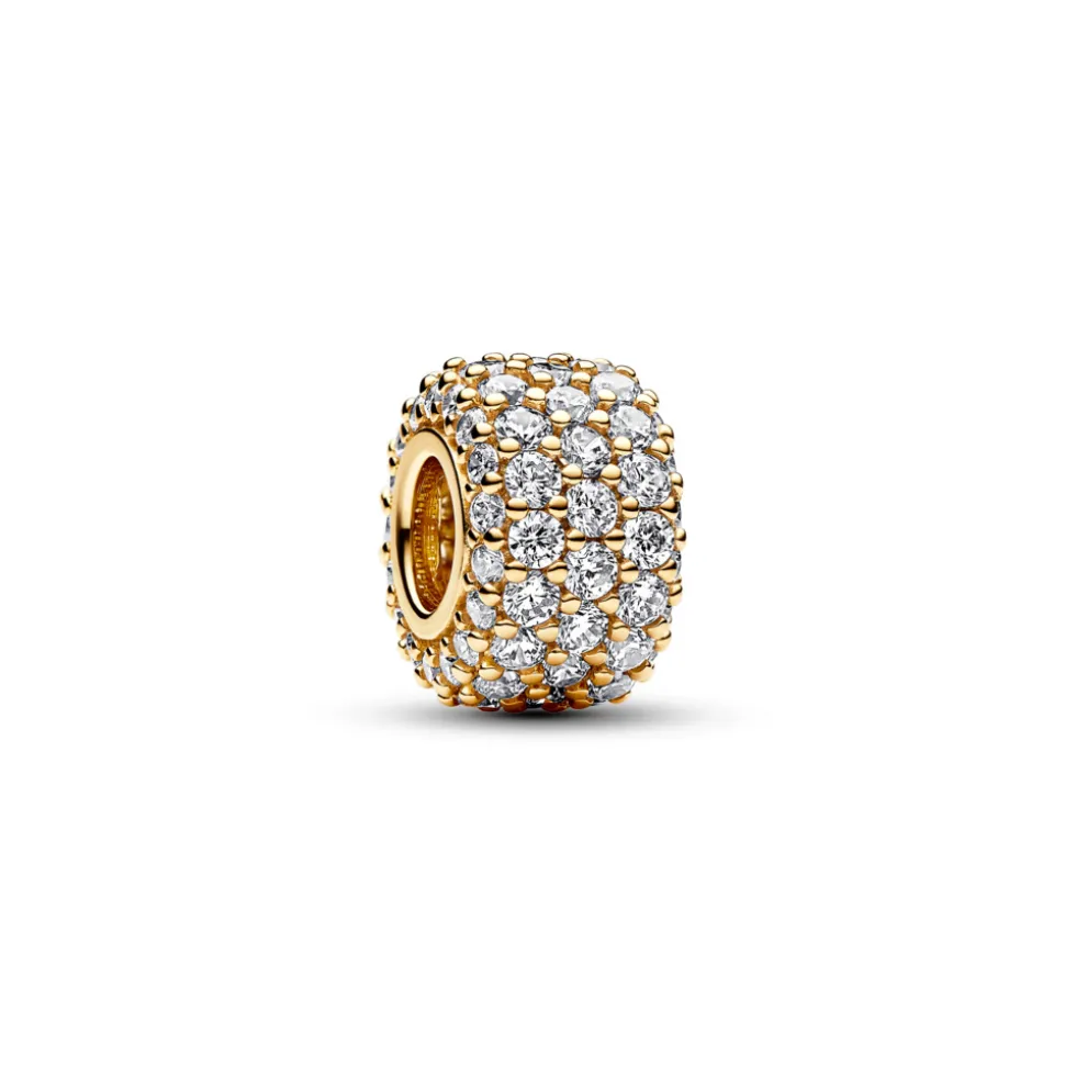 Pandora – Funklende Trippel Rad Pavé Charm