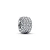 Pandora – Funklende Trippel Rad Pavé Charm