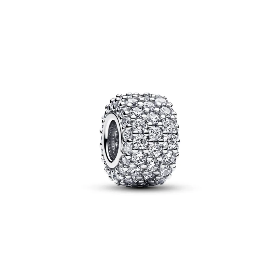 Pandora – Funklende Trippel Rad Pavé Charm